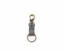 Small leather keychain, Stone keychain