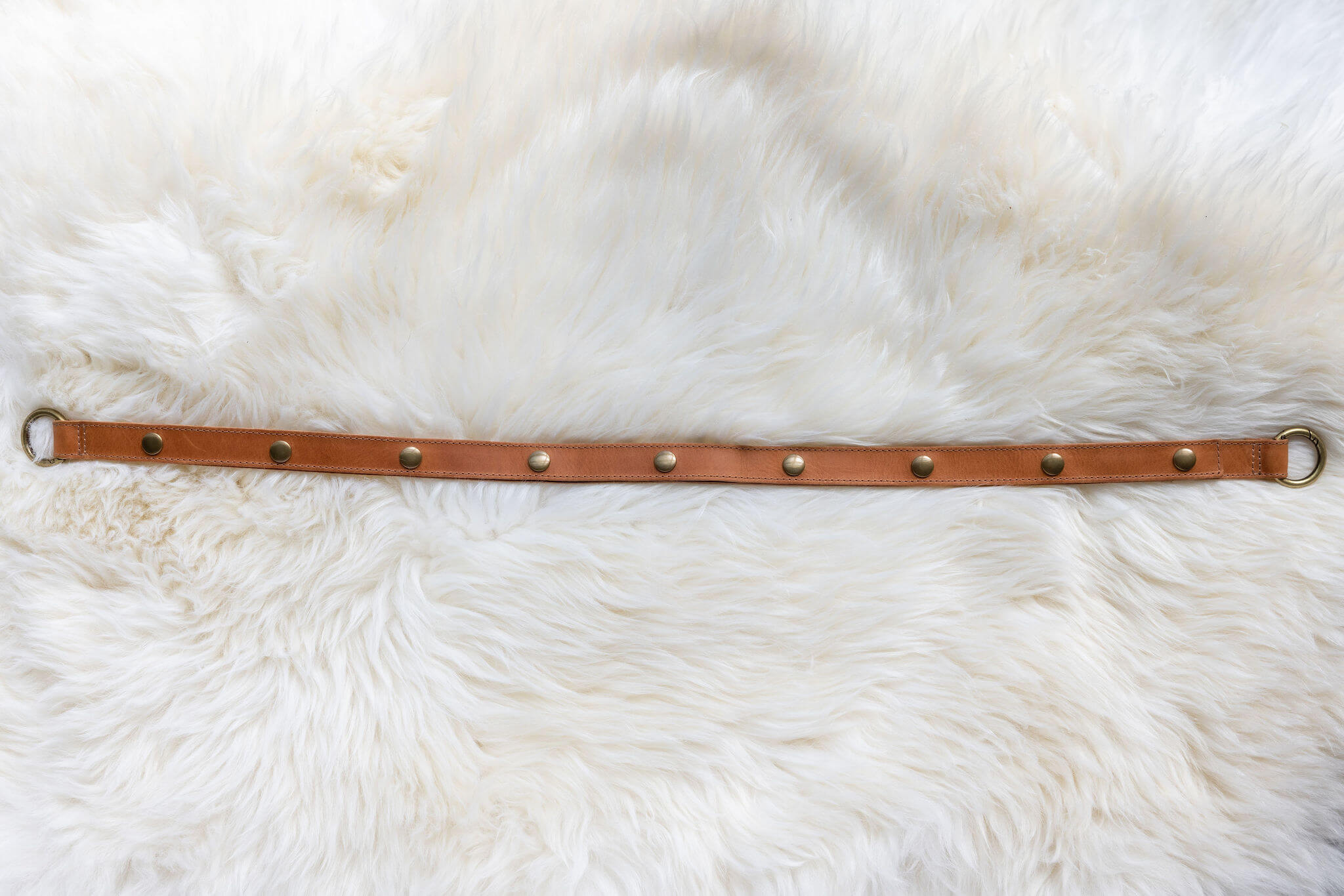 Leather straps for bags, Extender straps in light brown