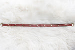 Leather straps for bags, Extender straps in cognac