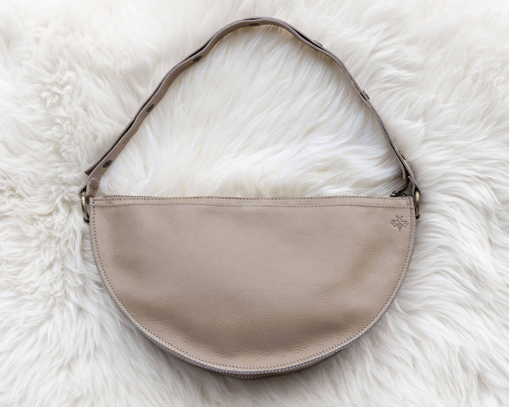 Large tan leather bag, Crossbody bag