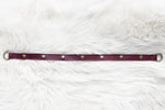 Leather straps for bags, Adjustable cherry red leather straps