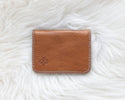 Small light brown leather honey wallet