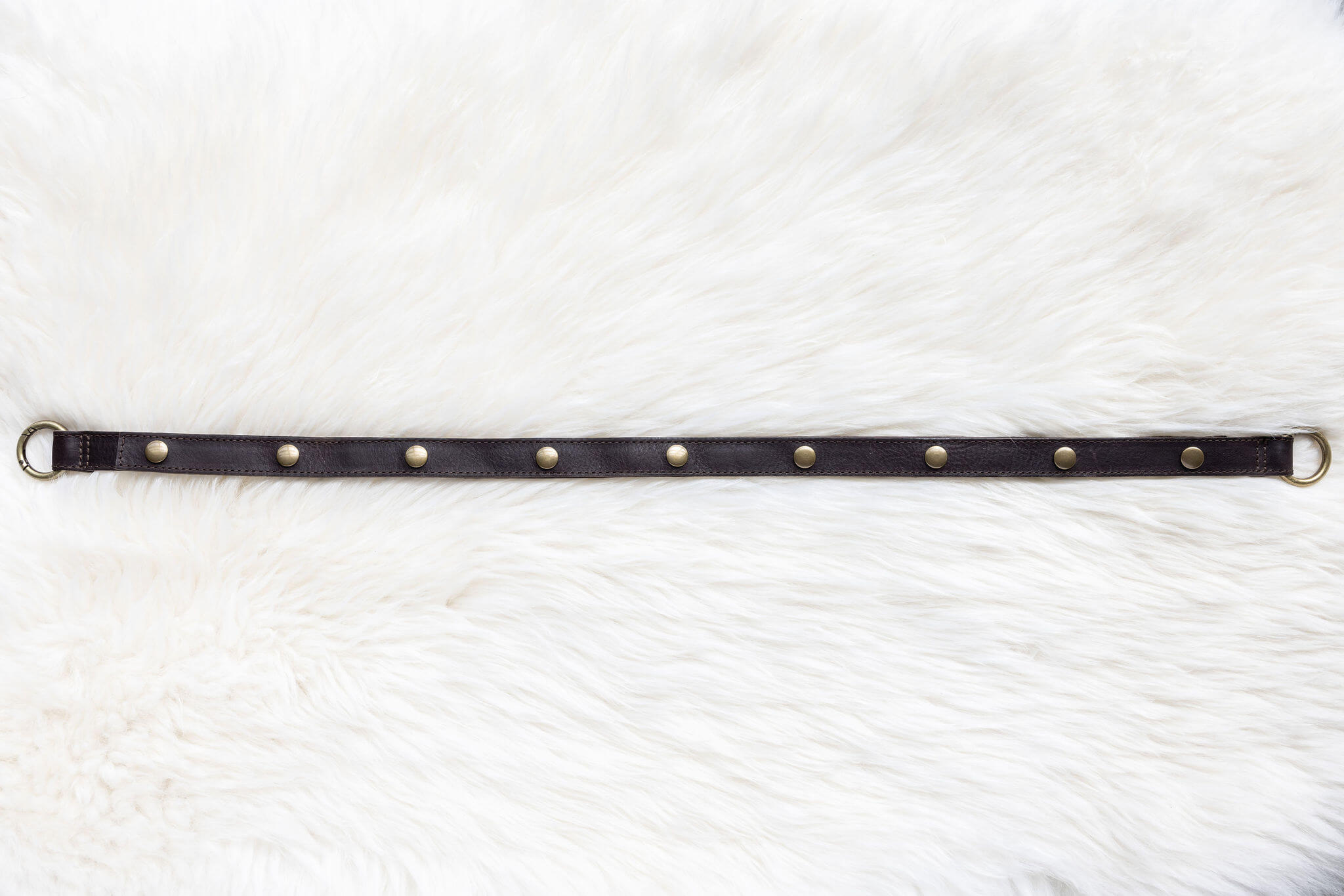 Leather straps for bags, Extender straps in dark brown