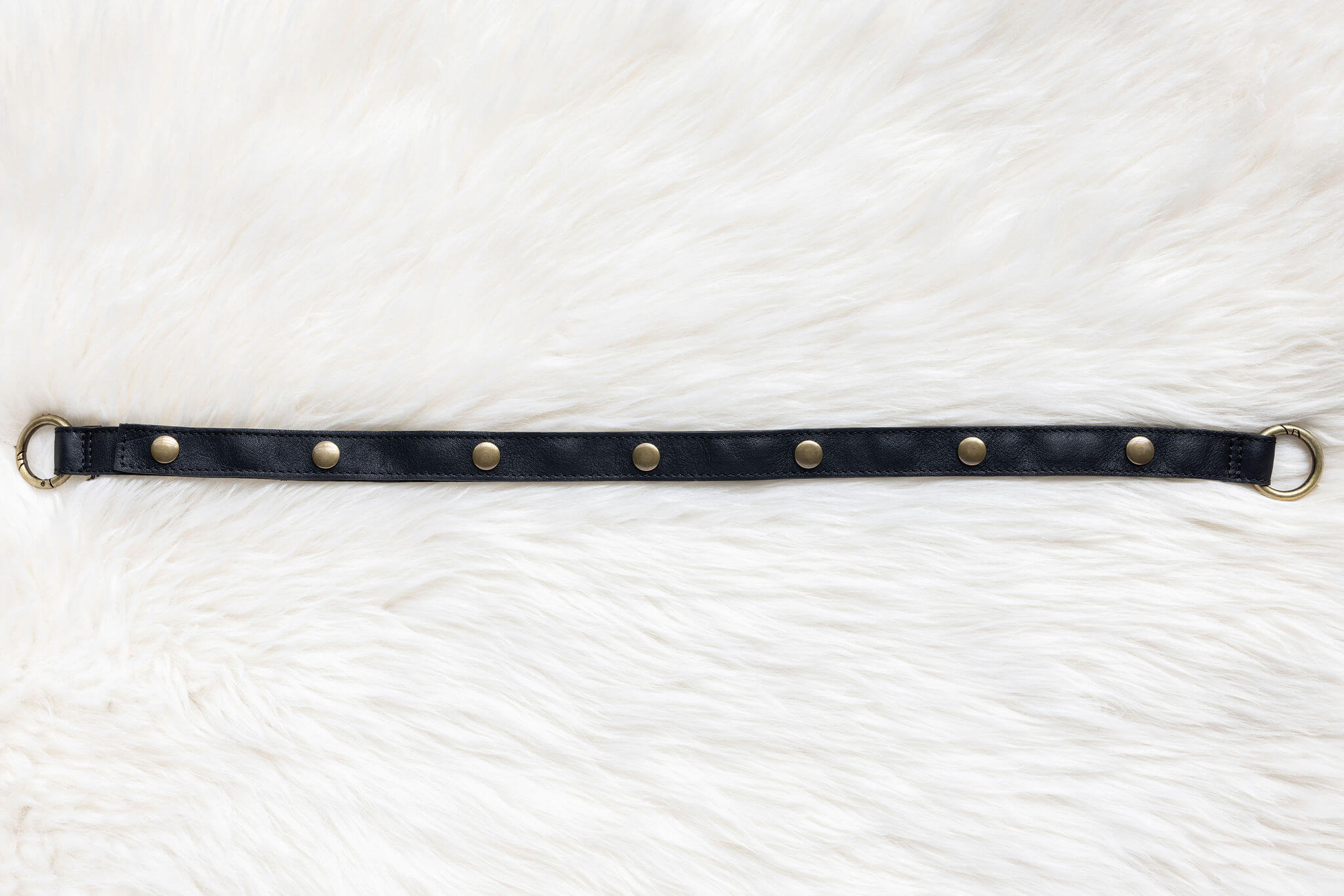 Leather straps for bags, Adjustable black leather straps