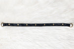 Leather straps for bags, Adjustable black leather straps