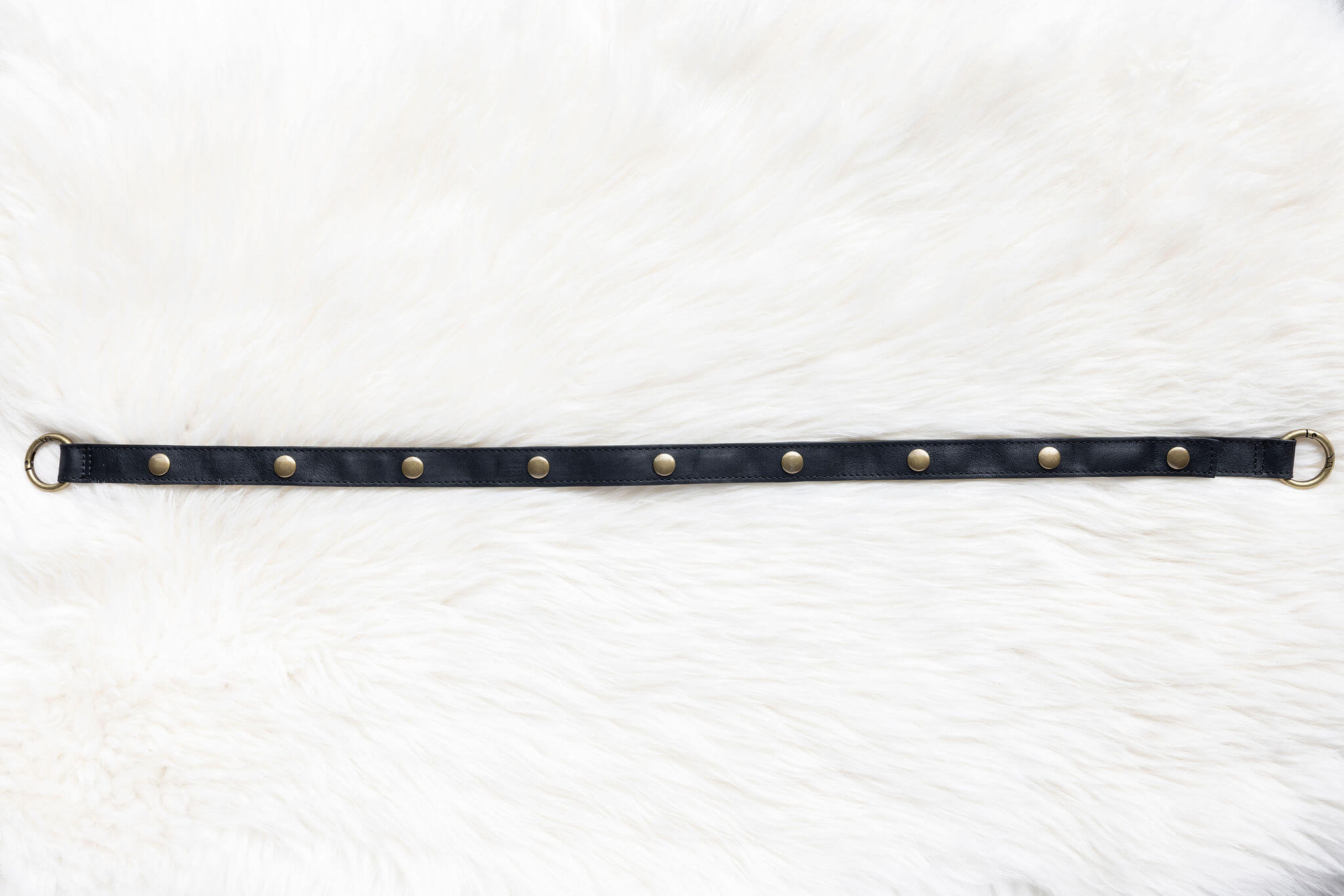 Leather straps for bags, Extender straps in black