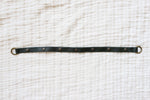Leather straps for bags, Adjustable dark green leather straps