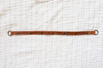Leather straps for bags, Adjustable honey croc leather straps