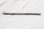 Leather straps for bags, Adjustable grey leather straps
