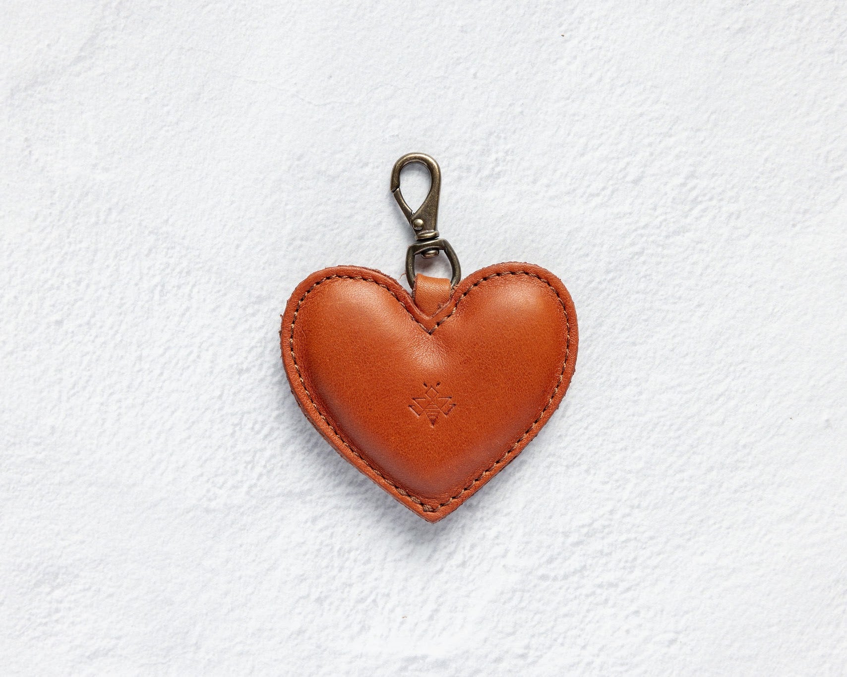 Terracotta Puffy Heart Charm
