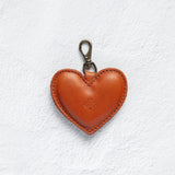 Terracotta Puffy Heart Charm