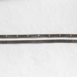 Leather straps for bags, Extender straps in charcoal