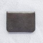 Small charcoal leather wallet