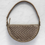 The Woven Sage & Espresso Biggie Bee, front view