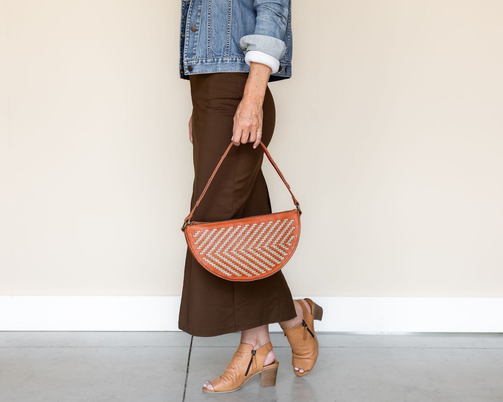 The Woven Terracotta & Seashell Queen Bee, styled