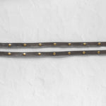 Leather straps for bags, Extender straps in charcoal