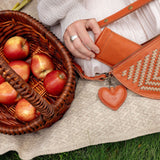 Terracotta Puffy Heart Charm