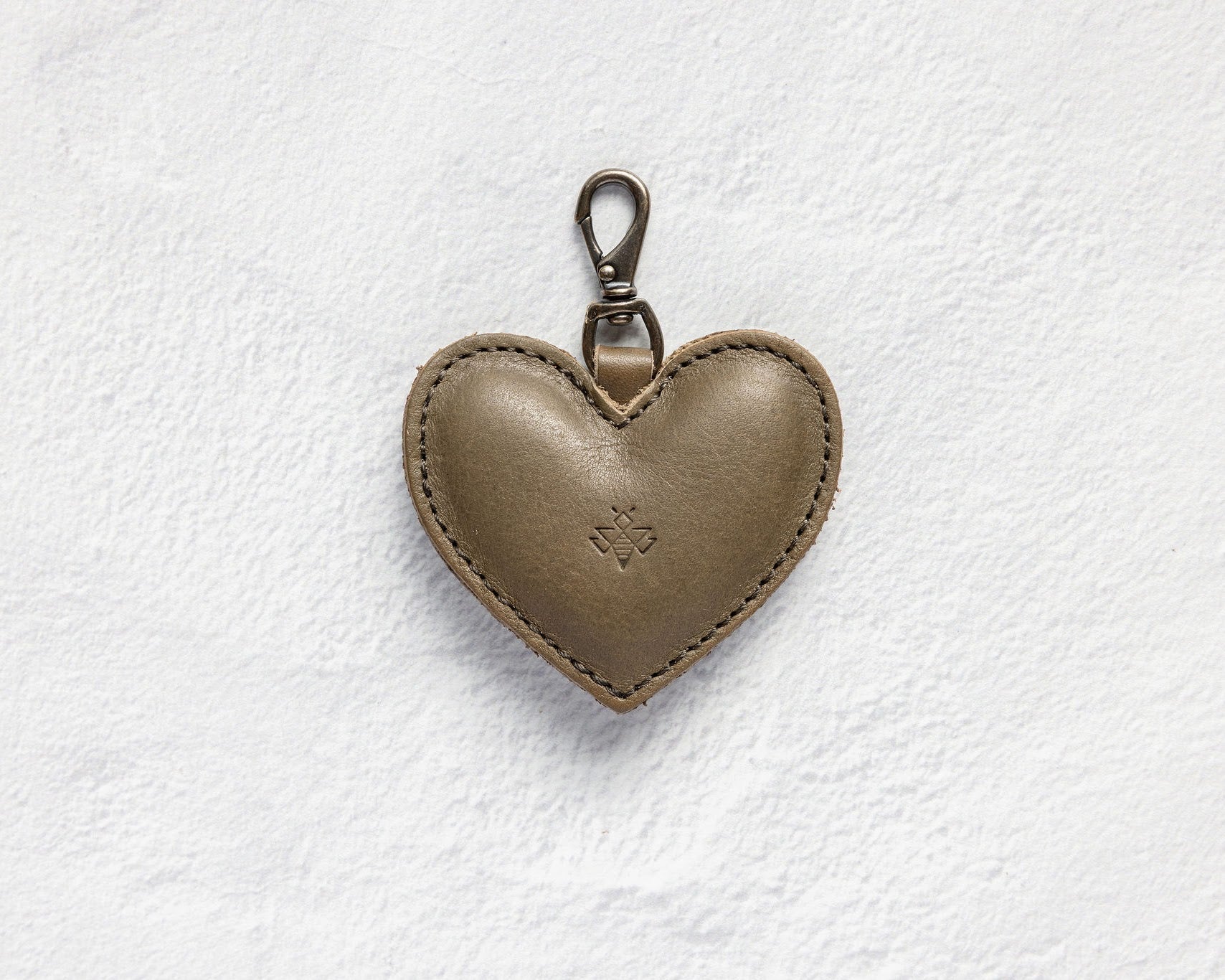 Sage Puffy Heart Charm