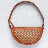 The Woven Terracotta & Seashell Bee, front view