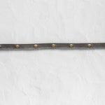 Leather straps for bags, Adjustable charcoal leather straps