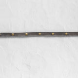 Leather straps for bags, Adjustable charcoal leather straps