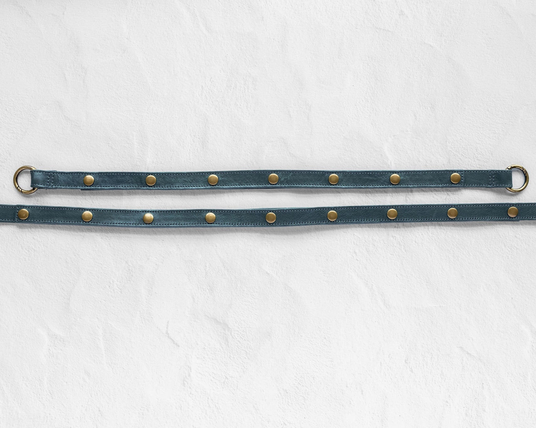 Leather straps for bags, Extender straps in teal
