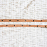 Leather straps for bags, Adjustable blush leather straps