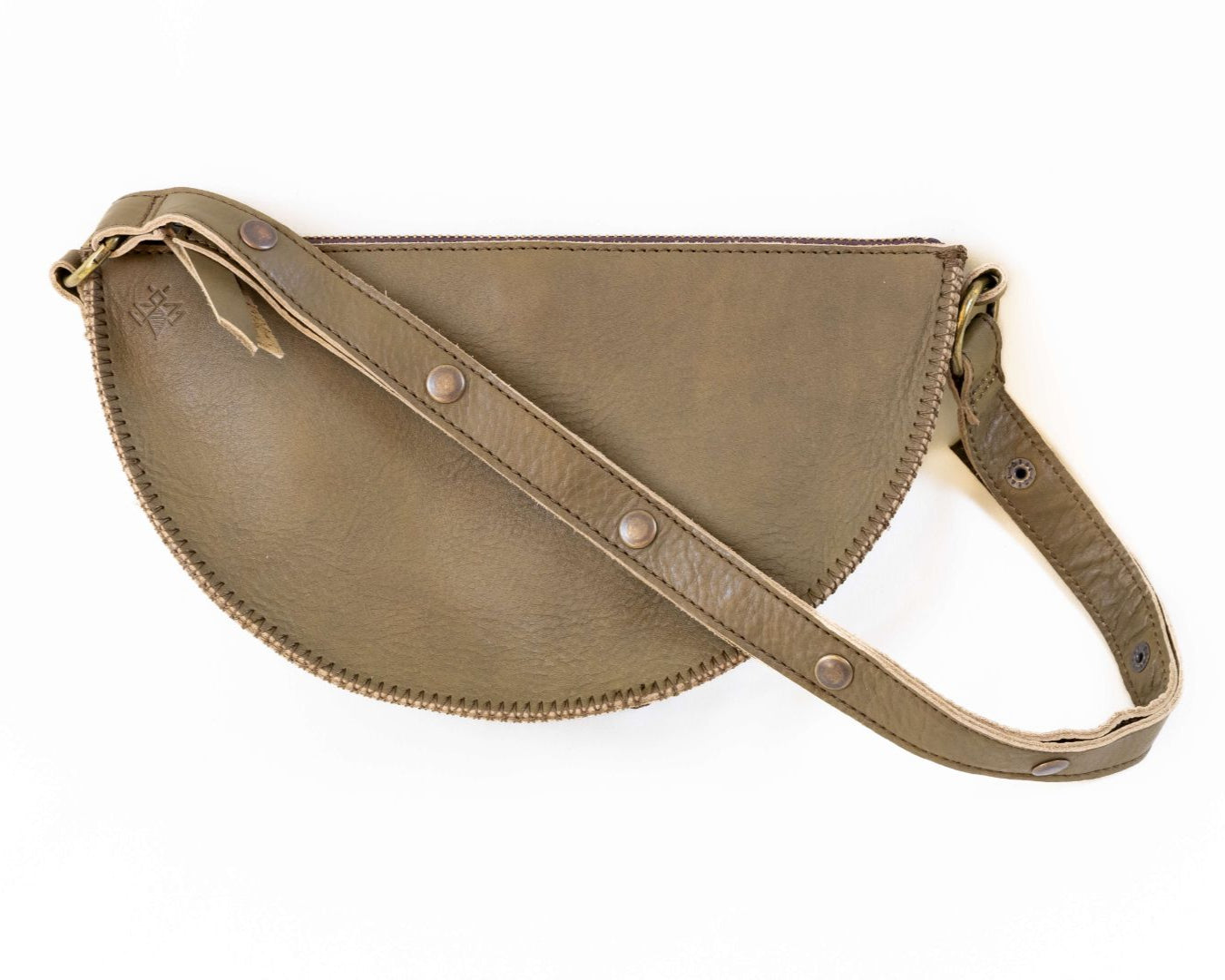 お歳暮 時期 Bag Crossbody Leather Green Sage | Co. Leather Lyons バッグ
