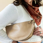 Medium tan leather bag, Shoulder bag