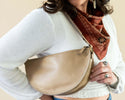 Medium tan leather bag, Shoulder bag