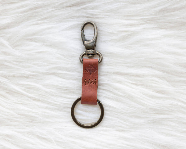 Cognac Keychain | Lyons Leather Co.