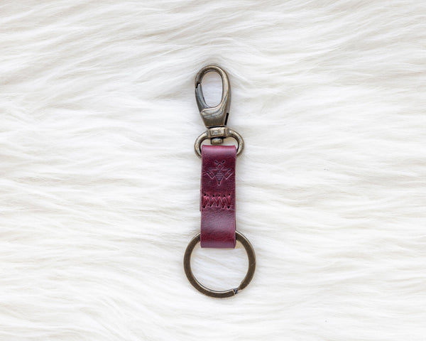 Cherry Keychain | Leather Key Holder | Lyons Leather Co.