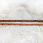 Leather straps for bags, Extender straps in light brown