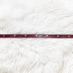 Leather straps for bags, Extender straps in cherry red