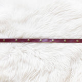 Leather straps for bags, Extender straps in cherry red