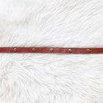 Leather straps for bags, Adjustable cognac leather straps