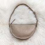 Small tan leather bag, Crossbody bag
