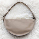Large tan leather bag, Crossbody bag