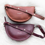 Small cherry red leather pouch color comparison