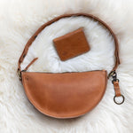 Small light brown leather honey wallet