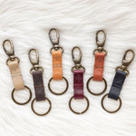 Small leather keychains