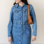 Medium honey leather shoulder bag