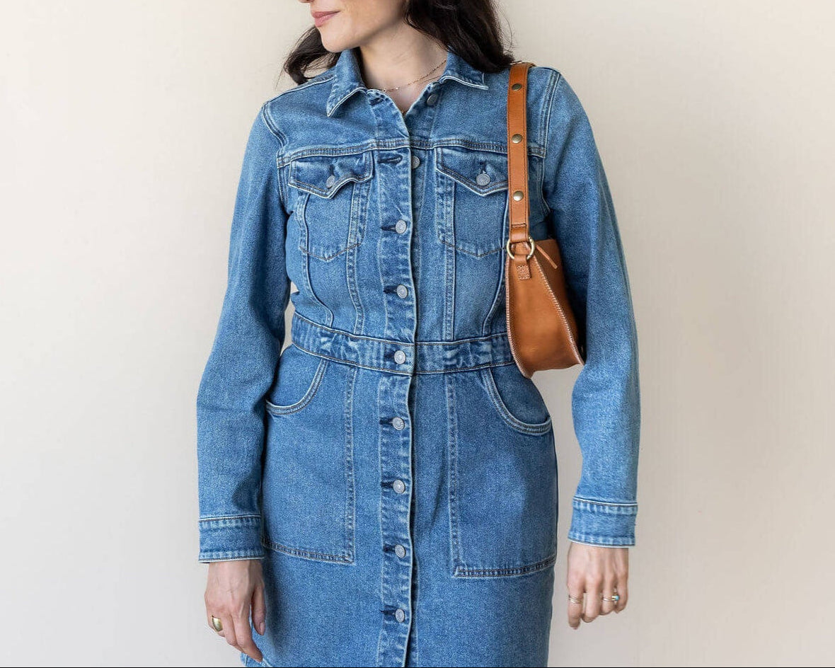 Medium honey leather shoulder bag