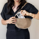 Small tan leather bag, Shoulder bag