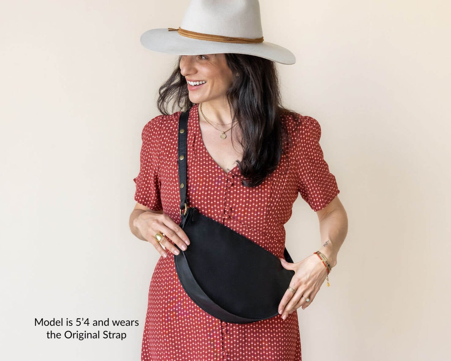 Black Queen Bee | Large Convertible Leather Bag | Lyons Leather Co.