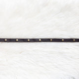 Leather straps for bags, Extender straps in dark brown