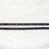 Leather straps for bags, Extender straps in dark brown