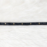 Leather straps for bags, Adjustable black leather straps