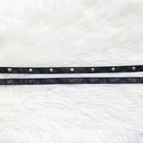Leather straps for bags, Extender straps in black