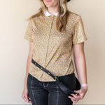 Medium black leather belt bag